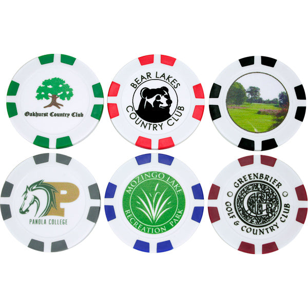 Basic Printed Golf Poker Chips