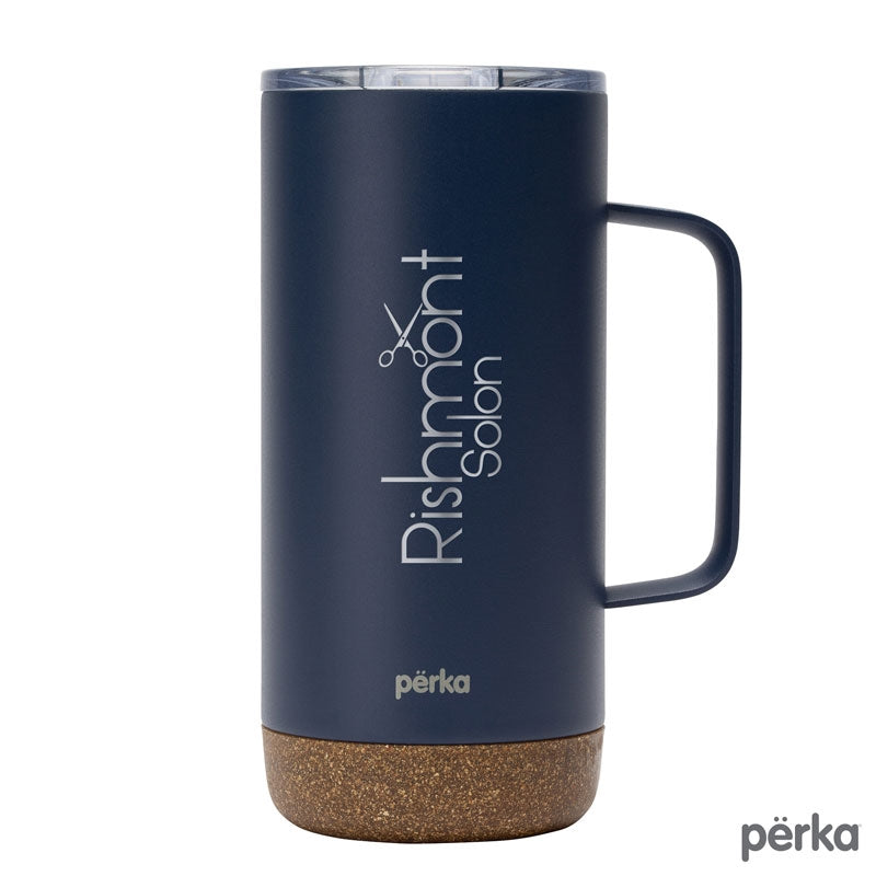 16 oz coffee mug with bottom base Stainless Steel Travel Tumbler with Cork Bottom 16oz main image 0