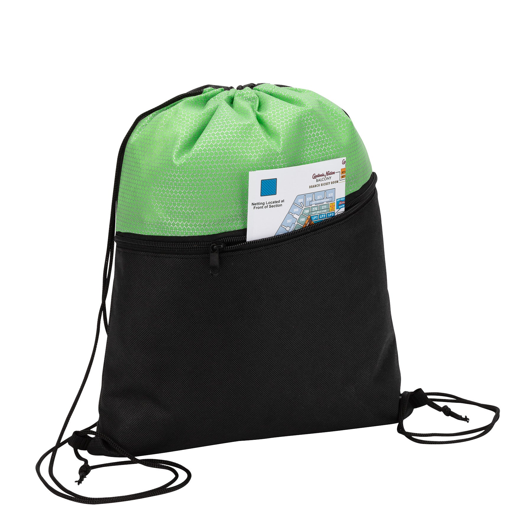 バッグ Aeta Knapsack Bag with zipper pocket Ace Drawstring Bag – Golf Tournament Specialists