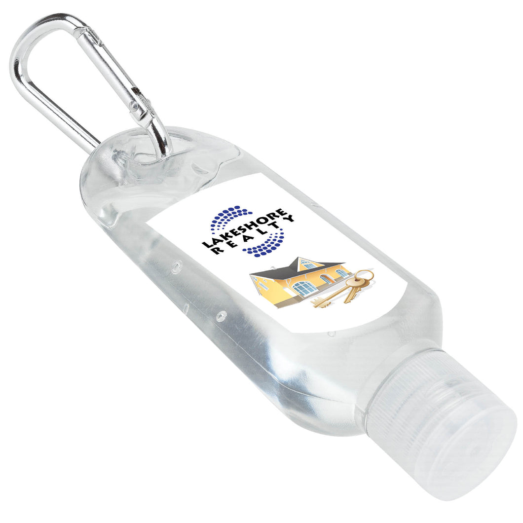 1 oz. Hand Sanitizer with Carabiner Clip